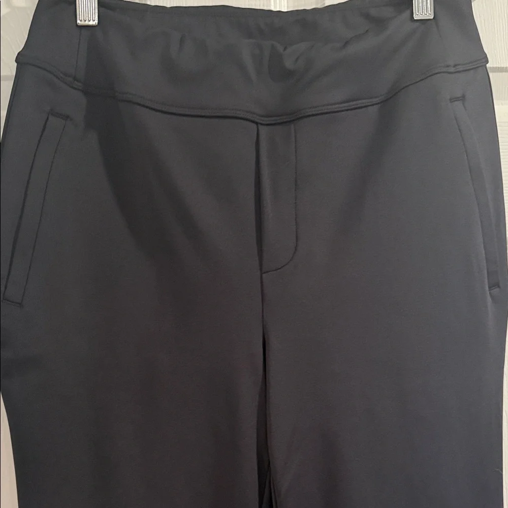 HALARA Flex DayStretch Midrise side zipper pocket Black Boot Cut Flare Pants - Picture 4 of 9